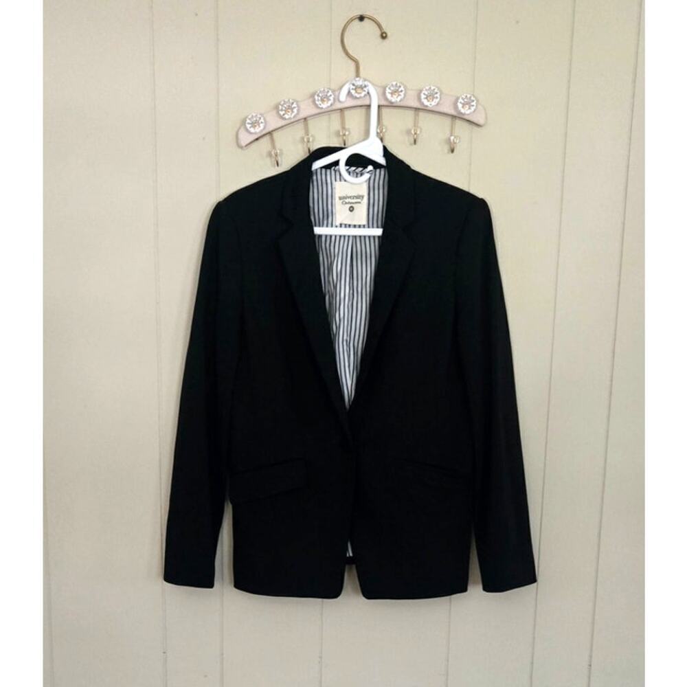 University Outerwear Black Blazer Size Medium Pre Loved - Picture 3 of 14